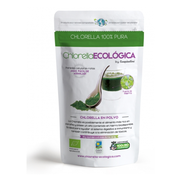 Alga Chlorella ecológica en polvo