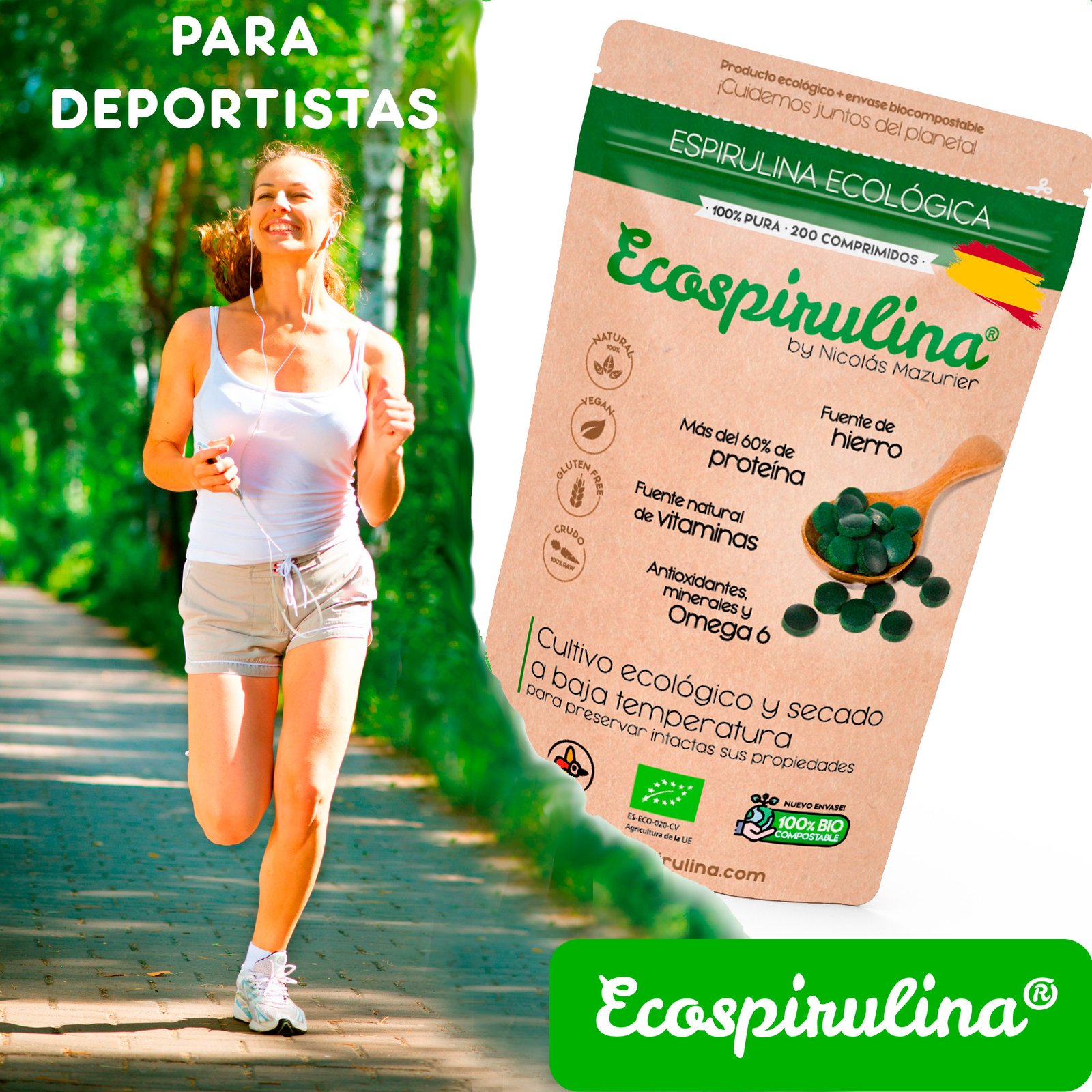 Espirulina ECO pura en Comprimidos producida en España - Imagen 3
